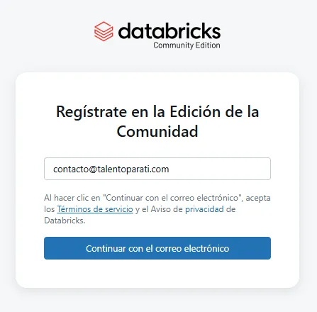 Databricks Community Edition Sign Up